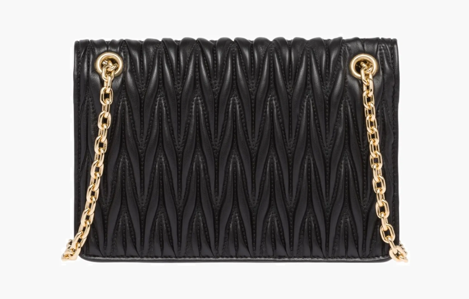 Miu Miu Materasse Nappa Leather Mini Bag "Black" 