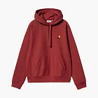 Carhartt WIP American Script Hoodie Burgundy