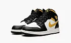 Air Jordan 1 Mid GS White Pollen Black
