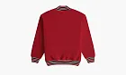 RHUDE Quarter Zip Varsity Jacket Vintage Red