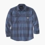 Carhartt 106356 Loose Fit Heavyweight Flannel Long-Sleeve Plaid Shirt Loose Fit 