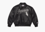 Supreme x Chicago White Sox Leather Varsity Jacket Black 