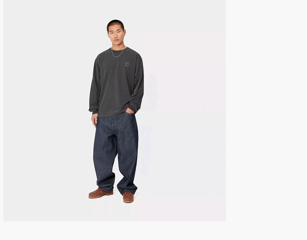 Carhartt WIP Vista Long-Sleeve T-Shirt Charcoal Grey