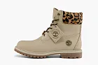 Timberland 6 Inch Safari Cheetah Waterproof Boot WMNS Ivory Nubuck
