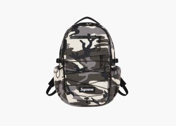 Supreme Logo Backpack (SS25) Snow Camo 