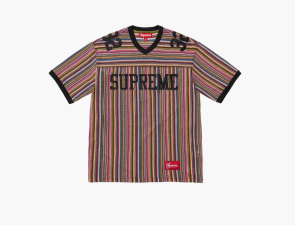 Supreme Open Knit Football Top  Multicolor 