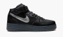 Air Force 1 Mid "Black / Metallic Silver" 