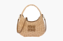 Miu Miu Wander Wicker Hobo Bag "Tan-Caramel" 