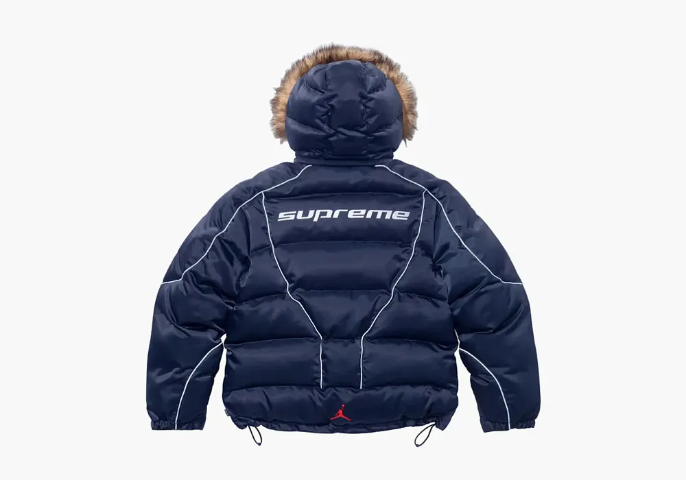 Supreme x Jordan Puffer Jacket Navy