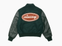 Stussy Script Oval Varsity Jacket Green 