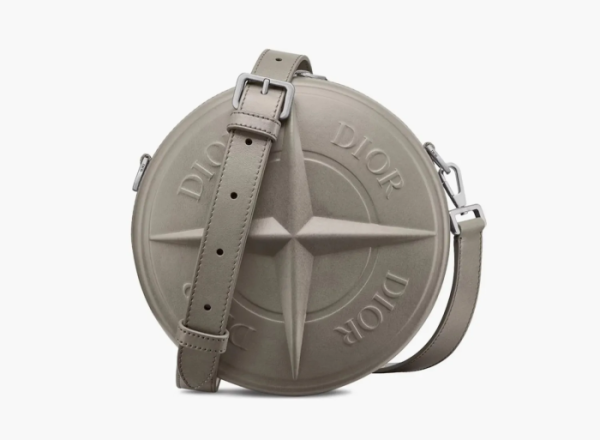 Dior x Stone Island Round Bag Grey 