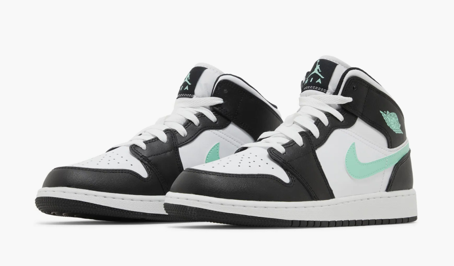 Air Jordan 1 Mid GS Green Glow 