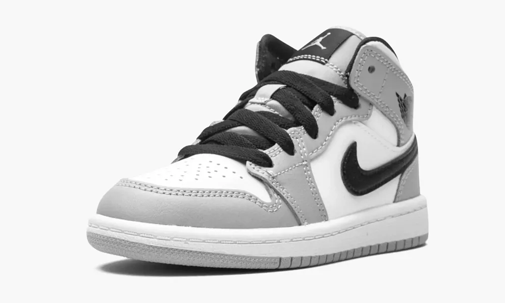 Air Jordan 1 Mid PS Light Smoke Grey Kids