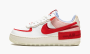 WMNS Air Force 1 Low Shadow "Red Cracked Leather" 