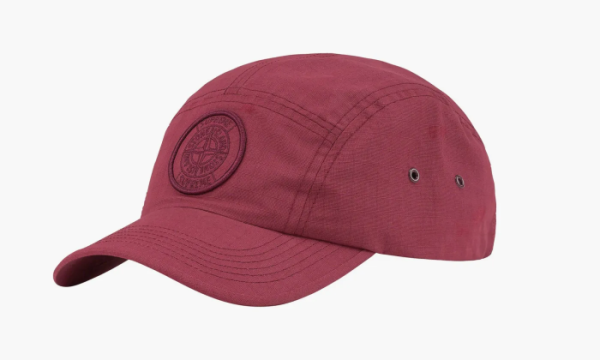 Stone Island X Supreme Reactive Ice Camo Ripstop Camp Cap Red 