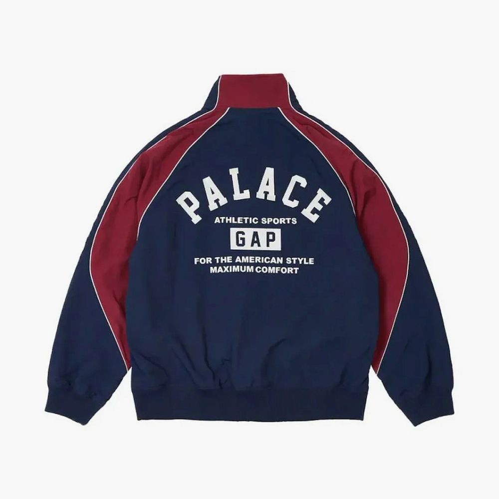 PALACE X GAP Nylon Track Top Navy / Red
