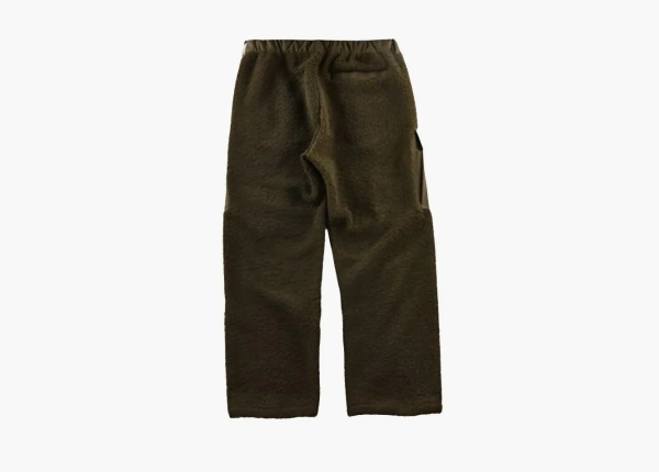 Spyder x C.P. Company Long-Pile Fleece Knit Casual Pants Green 