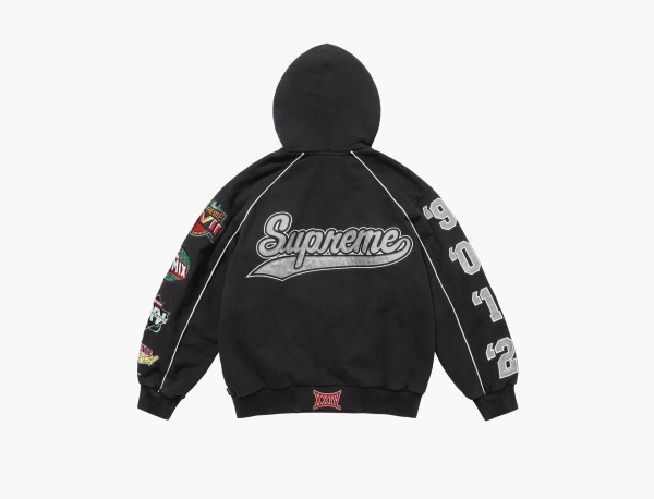 Supreme Playoffs Zip Up Hooded Sweatshirt Black  Supreme Playoffs Zip Up Hooded Sweatshirt Black