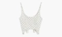 Misbhv Lingerie Monogram Reflective Spaghetti Top Grey 