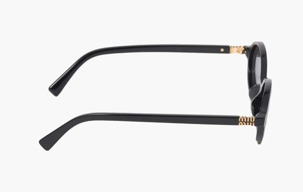 Miu Miu Regard Black Sunglasses Slate Gray Lenses
