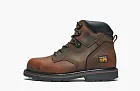 Timberland Pro Pit Boss 6 Inch Steel Toe Boot Brown Oiled Nubuck