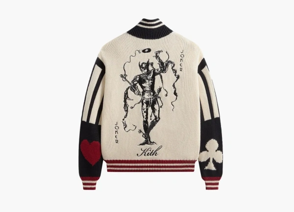 Kith x Batman Joker Wyona Full Zip Sweater Sandrift 