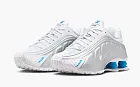 Nike Shox R4 WMNS White Metallic Silver Blue Hero