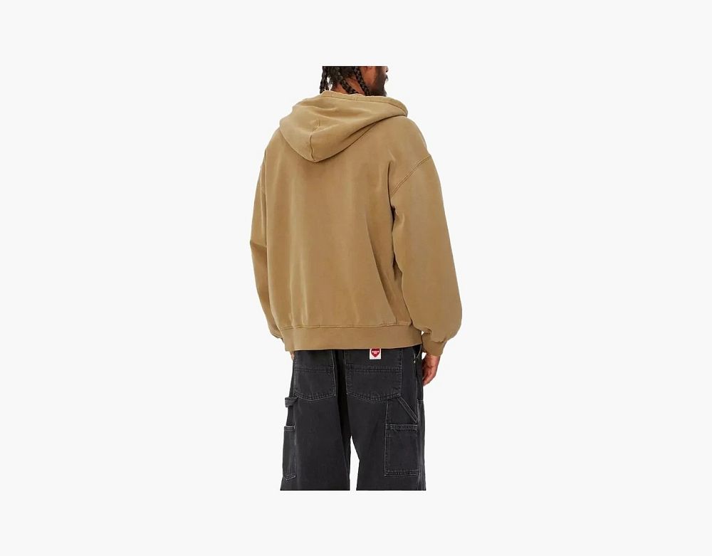 Carhartt WIP Zip Hooded Sweatshirt Brown