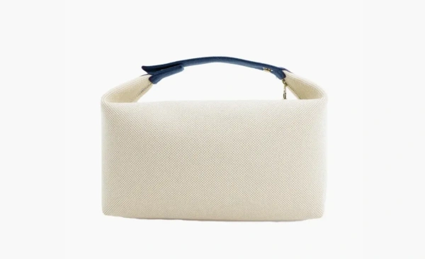 HERMES Bride a Brac Canvas Bag Unisex Gray 