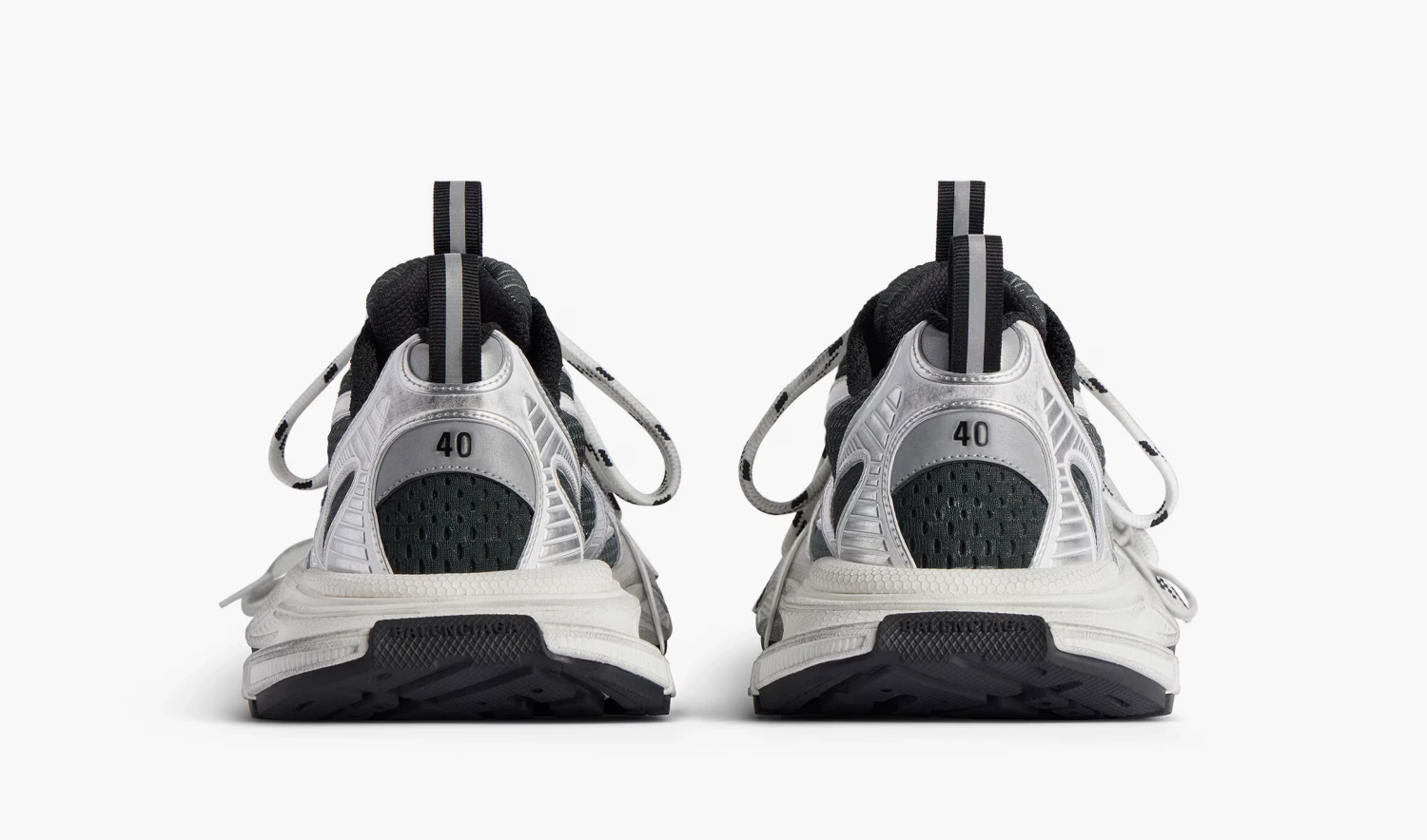 Balenciaga 3XL Sneaker Worn-Out Gradient - Black Silver 