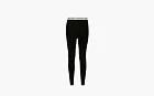 Sporty & Rich Serif-logo Ribbed Leggings Black