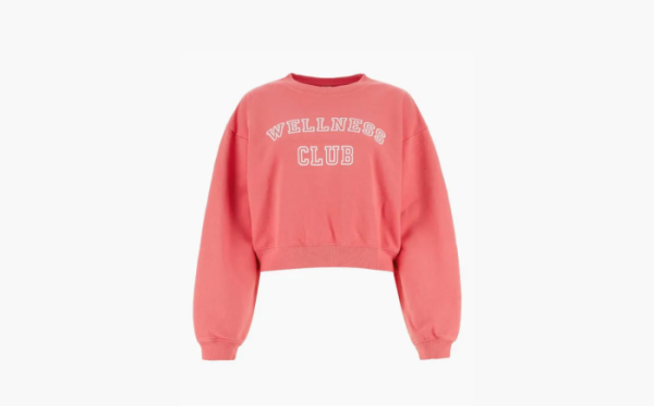 Sporty & Rich Wellness Club Crewneck Sweatshirt WMNS Pink  Sporty & Rich Wellness Club Crewneck Sweatshirt WMNS Pink