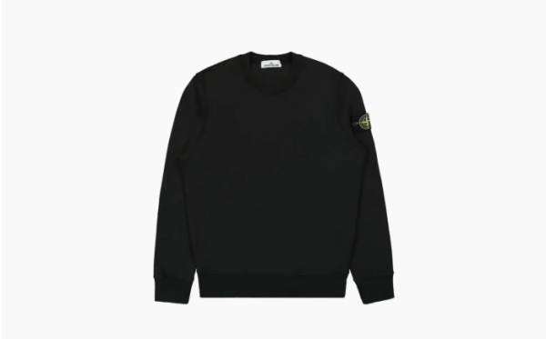 Stone Island Garment Dyed Sweatshirt Black 