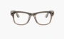 Ray-Ban Meta Wayfarer Sunglasses Warm Stone Clear/Watermelon Red 