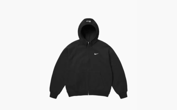 Supreme X Nike Zip Up Hooded Black 