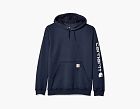 Carhartt Sleeve Logo Hooded Sweatshirt Navy