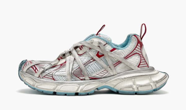 Balenciaga 3XL Extreme Laces White/Red 