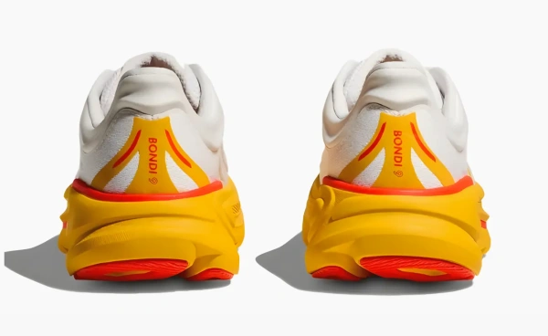 Hoka Bondi 9 White Yellow 