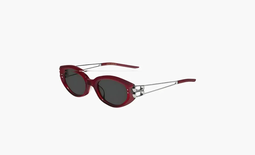 Gentle Monster Metal Acetate Cat's Eye Sunglasses Women Red