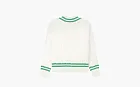 Sporty & Rich Cable-knit Cotton Jumper Ecru