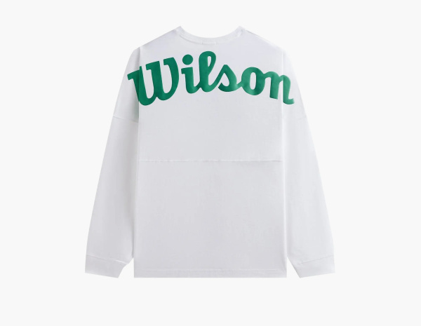 Kith x Wilson Crest Ramble Long Sleeve Tee White 