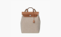 HERMES Herbag Zip Viking Canvas With Hunter Cow Leather Backpack "Gray" 