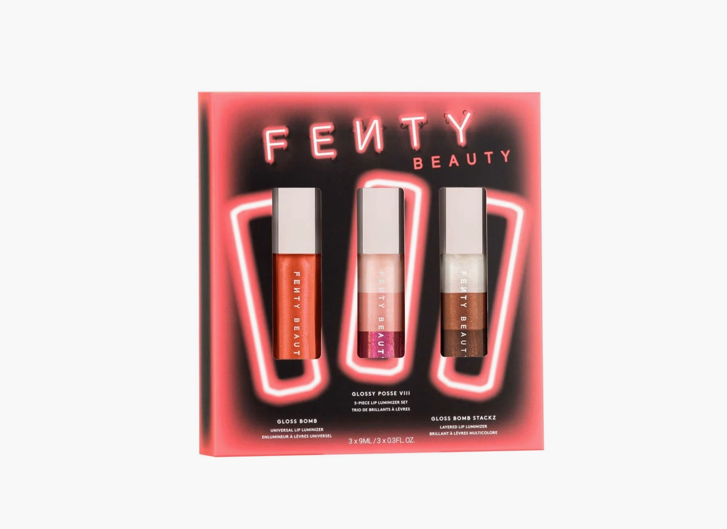 Fenty Beauty Glossy Posse VIII 3-Piece Lip Luminizer Set 