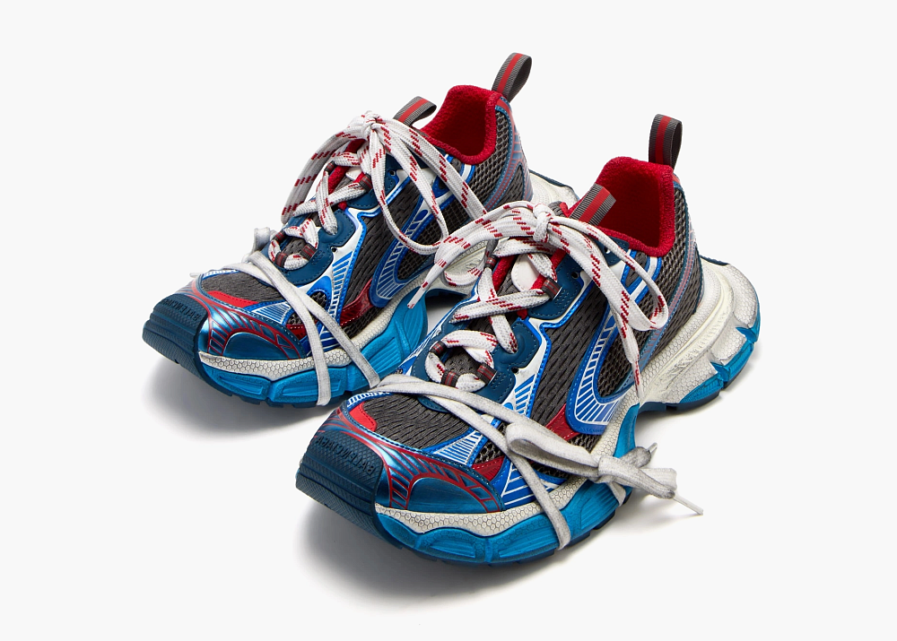 Balenciaga 3XL Sneaker Worn-Out - Blue Red