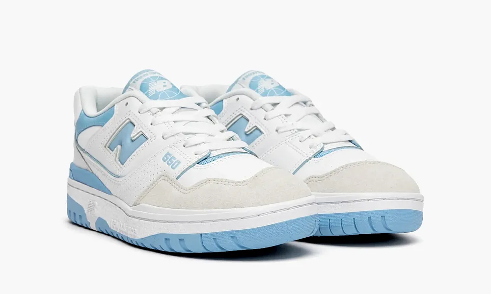 New Balance 550 White Blue Haze Rain Cloud