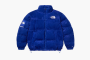 Supreme x The North Face Suede Nuptse Jacket Blue 