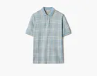 Burberry Check Cotton Polo Shirt Fog