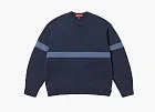 Supreme Tonal Appliqué Sweater Navy
