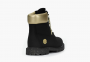 Timberland Heritage 6 Inch Waterproof Boots WMNS "Black Nubuck With Gold" 