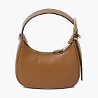 Miu Miu Wander Leather Mini Hobo Bag Caramel